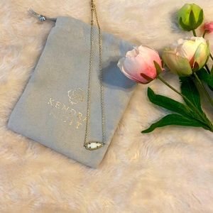 Kendra Scott white gold arrow necklace